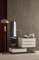 Modern Dresser and Mirror Set